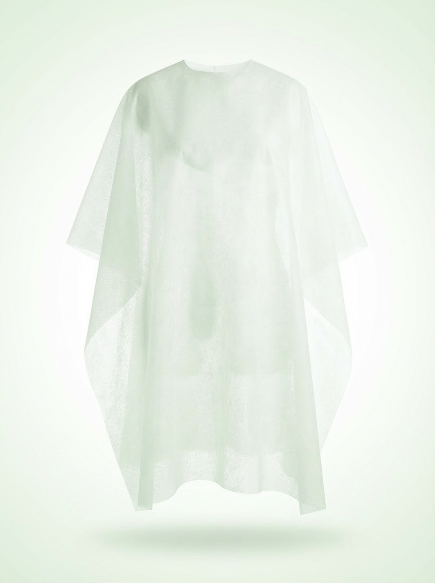 A pack of 10 PCs of Disposable Barber Haircut Cover / Cape