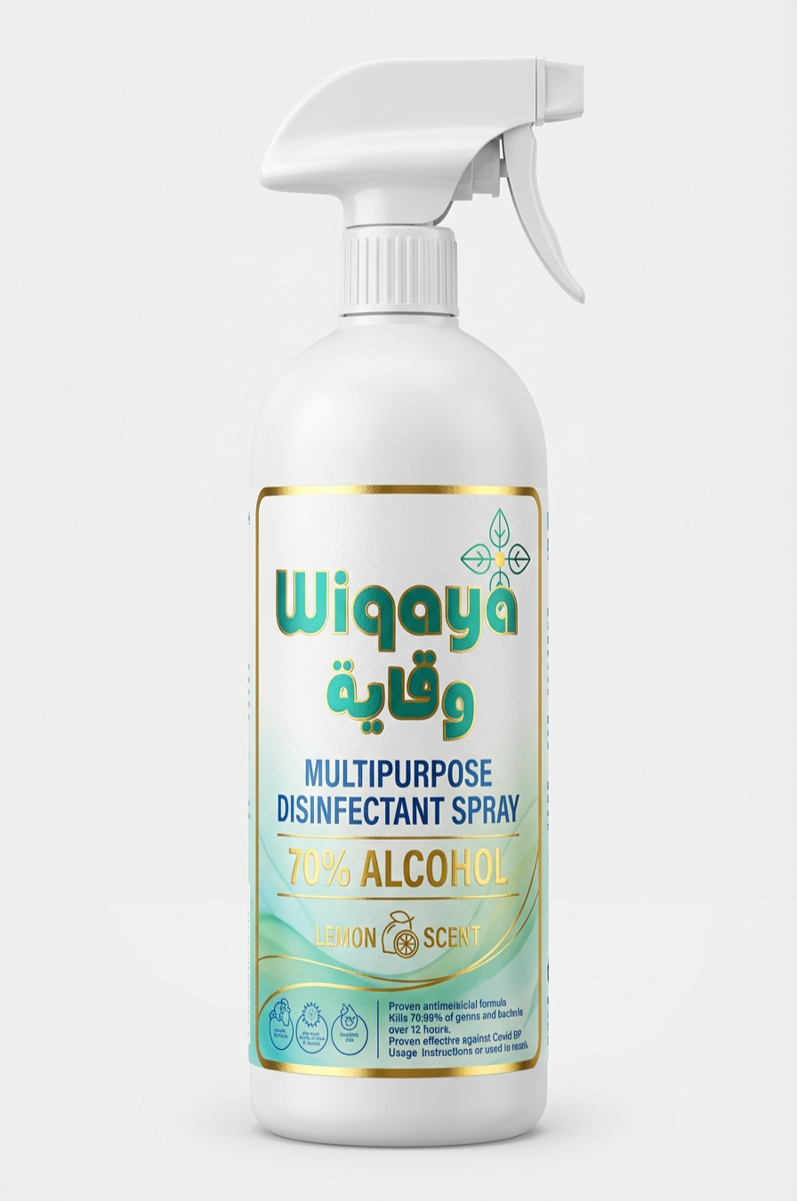 Wiqaya Multipurpose Disinfectant Spray – 70% Alcohol